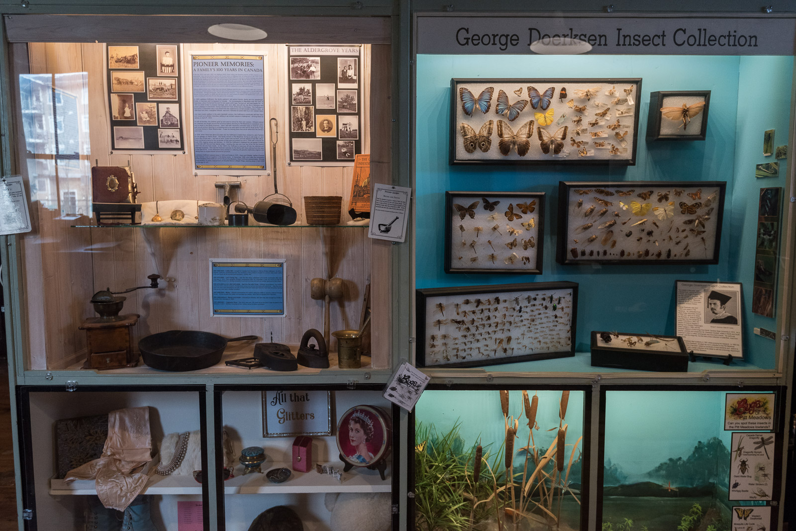 Permanent display cabinets